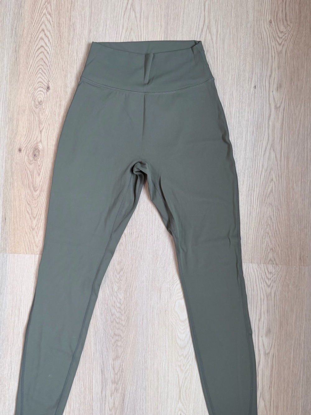 High-Waist Olive Green Leggings - Women's